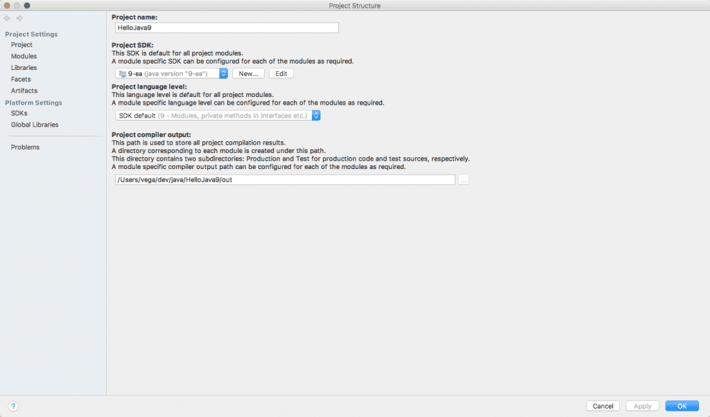 IntelliJ Java 9 Support