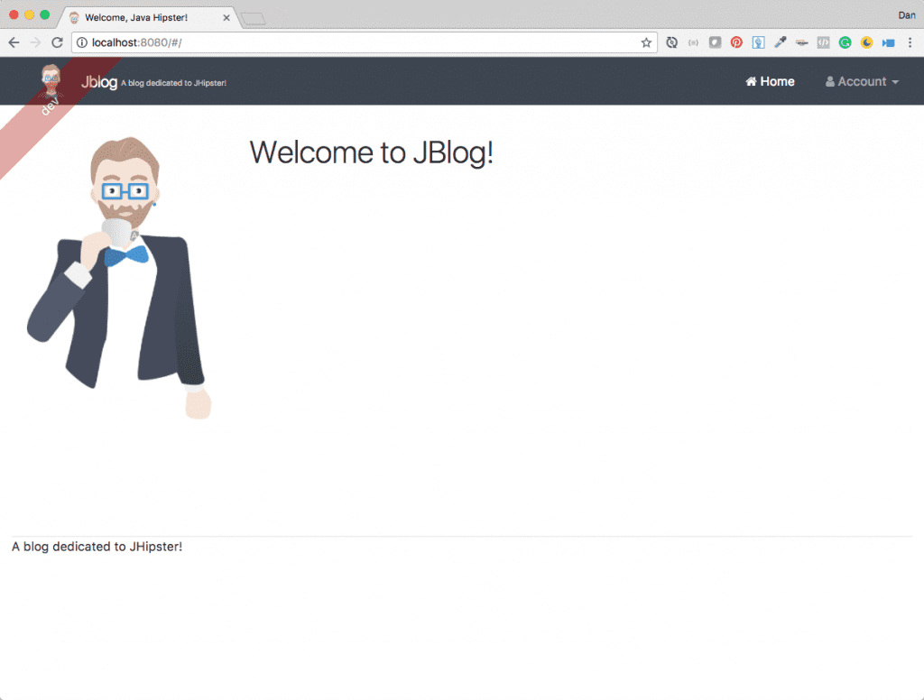 JHipster in Development