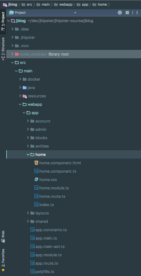 JHipster in Development