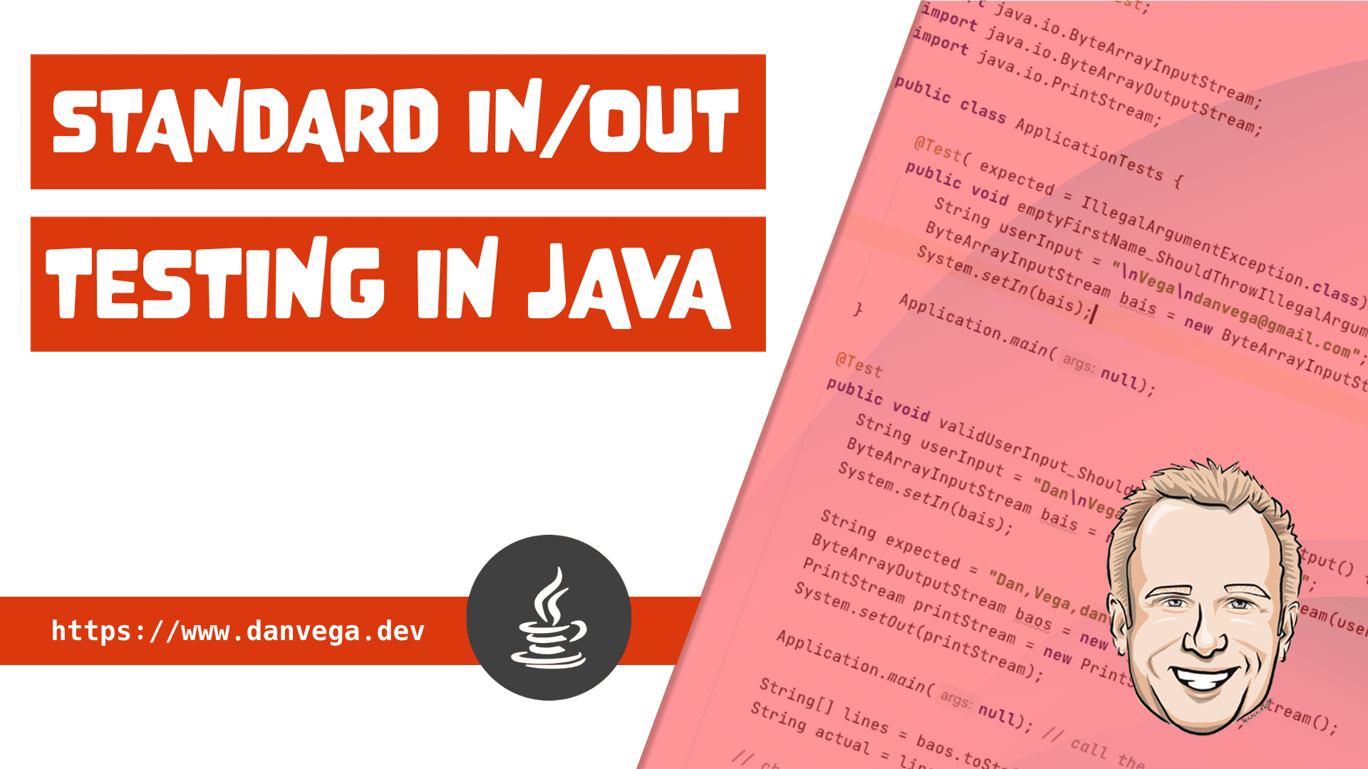 How to test standard in and out in Java