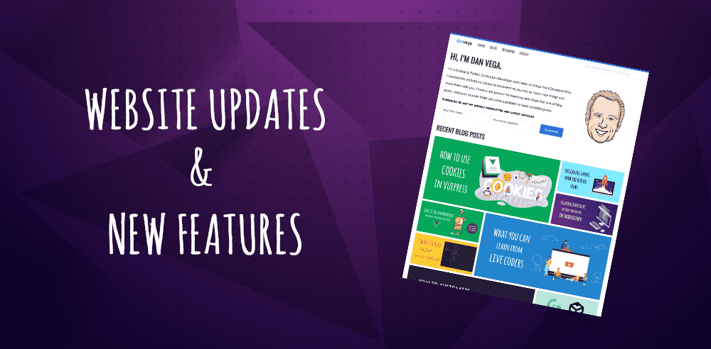 New Features and Improvements to my website